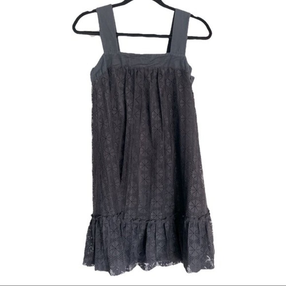 H&M Black Lace Square Neck Minidress, Size 4